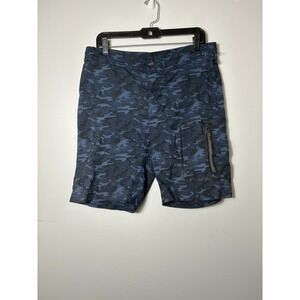 mack weldon Shorts Men's Sz Large Blue Camouflage Preppy Lightweight
